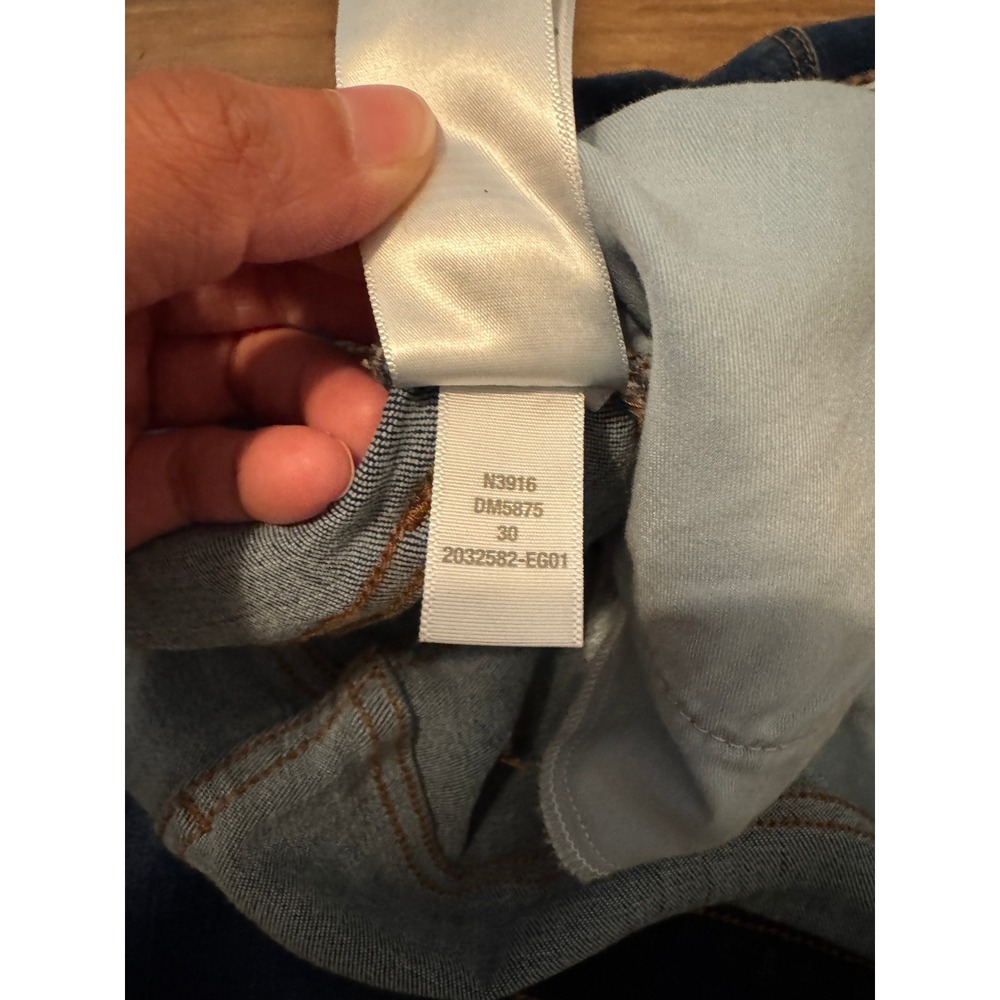Madewell Mid-Rise Kick Out Jeans Dark Wash Blue Flare Denim Size 30 - Picture 8 of 9